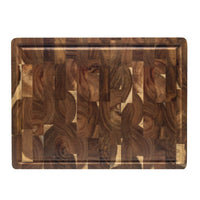 Tabla de cortar de lujo de madera de acacia clara - 41 x 30 x 4,5 cm Shinrai Japón