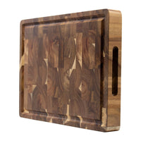 Tabla de cortar de lujo de madera de acacia clara - 41 x 30 x 4,5 cm Shinrai Japón