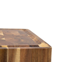 Tabla de cortar de lujo de madera de acacia clara - 41 x 30 x 4,5 cm Shinrai Japón