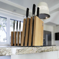 Bloque de cuchillos magnético 4-Elements Milano - Bloques de cuchillos de madera de haya Artelegno