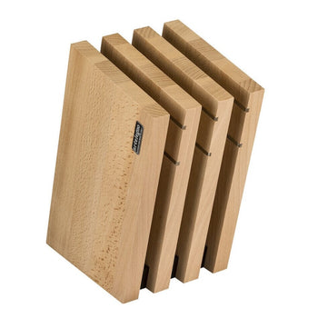 Bloque de cuchillos magnético 4-Elements Milano - Bloques de cuchillos de madera de haya Artelegno