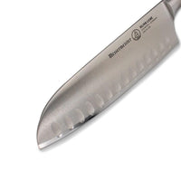 Messermeister - Santoku de lujo Oliva de 16,5 cm con hoyuelos Cuchillo Santoku Messermeister 