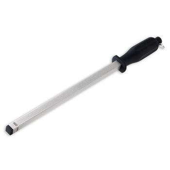 Messermeister - Acero de afilar de diamante de 4 caras y 30 cm de largo Messermeister