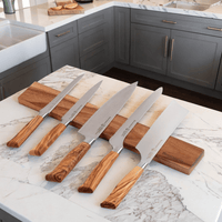 Messermeister - Cuchillos de madera de acacia de 45 cm con banda magnética Cuchillos de banda magnética Messermeister