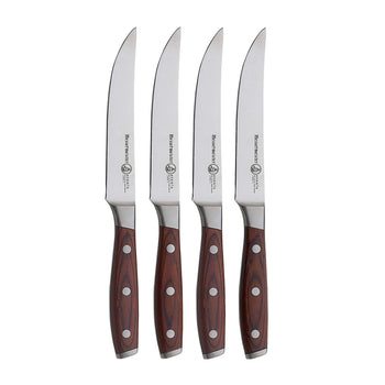 Messermeister - Juego de cuchillos para carne de madera de pakka Avanta de 4 piezas Juegos de cuchillos Messermeister