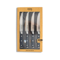 Messermeister - Juego de cuchillos para carne Avanta de 4 piezas en negro Messermeister