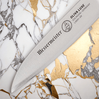 Messermeister - cuchillo pelador recto oliva luxury de 9 cm Cuchillo pelador Messermeister