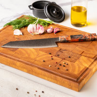 Cuchillo de cocina octagonal tipo 1 Damasco Kiritsuke 23 cm - Edición especial Shinrai Japón