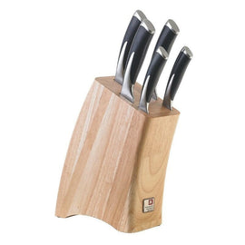 Richardson Sheffield - Bloque de cuchillos KYU de 5 piezas - Madera Juego de cuchillos con bloque Richardson Sheffield