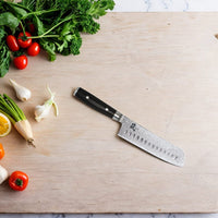 Yaxell Ran - Nakiri japonés 18 cm con huesos Nakirimes Yaxell