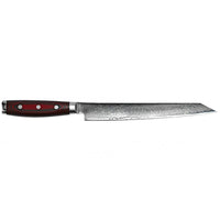 Cuchillo para carne Yaxell Super Gou 23 cm Acero inoxidable damasco de 161 capas con mango de lona-micarta Yaxell